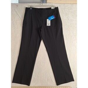 LESMART Golf Trousers Pants Women 16 Black Mid Rise Straight Leg Performance NWT